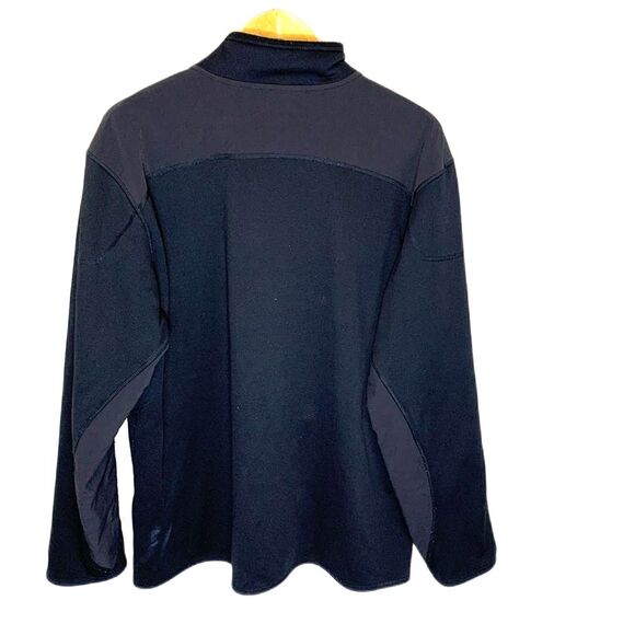 The North Face TKA Stealth Black Mesh Fleece Full Length Zipper Jacket Size XL - Picture 5 of 16